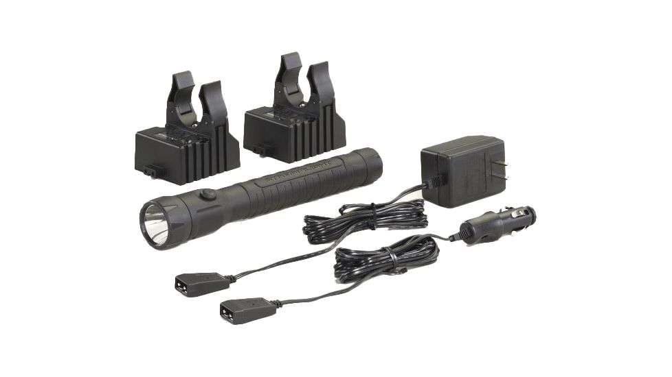 Streamlight PolyStinger LED HAZ-LO Industrial Safety Flashlight, 120V AC Steady Charge Cord, Black, 76443