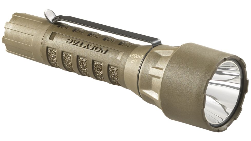 Streamlight PolyTac HP Flashlight w/ Lithium Batteries, Coyote 88861