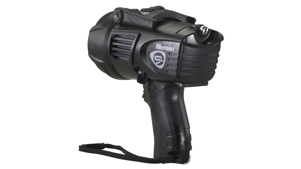 Streamlight Waypoint Pistol Grip Spotlight w/ 12V DC Power Cord and Polymer Mount, Black, Box Pack 44902