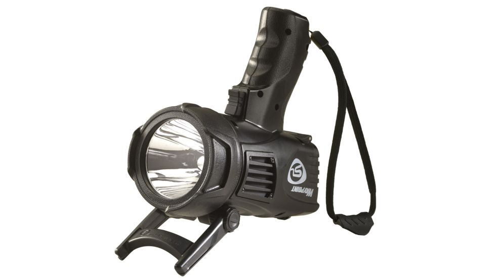 Streamlight Waypoint Pistol Grip Spotlight w/ 12V DC Power Cord and Polymer Mount, Black, Box Pack 44902
