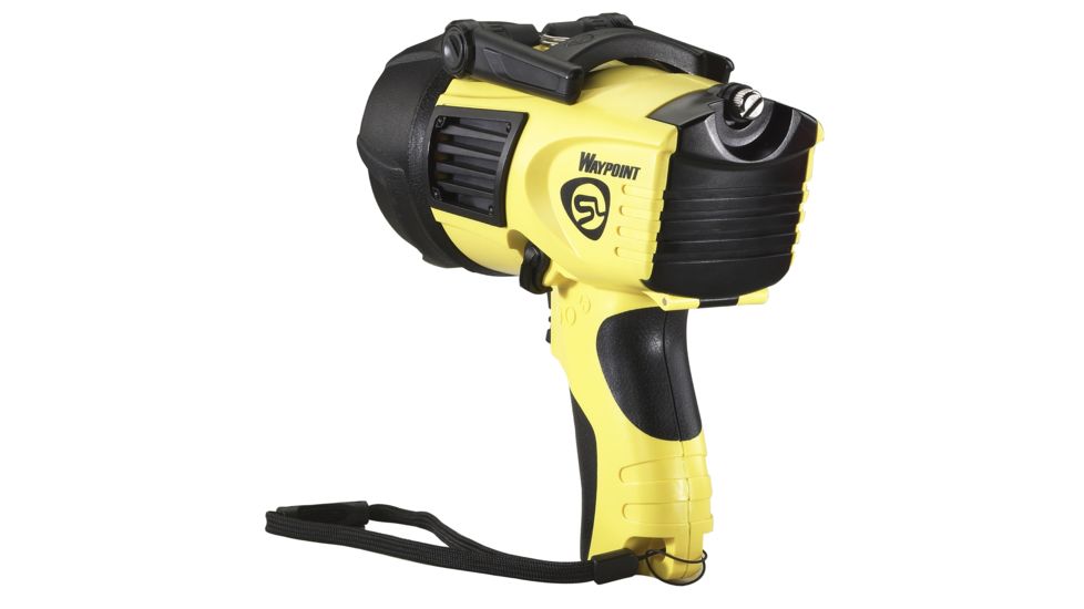 Streamlight Waypoint Pistol Grip Spotlight w/ 12V DC Power Cord and Polymer Mount, Yellow, Box Pack 44900