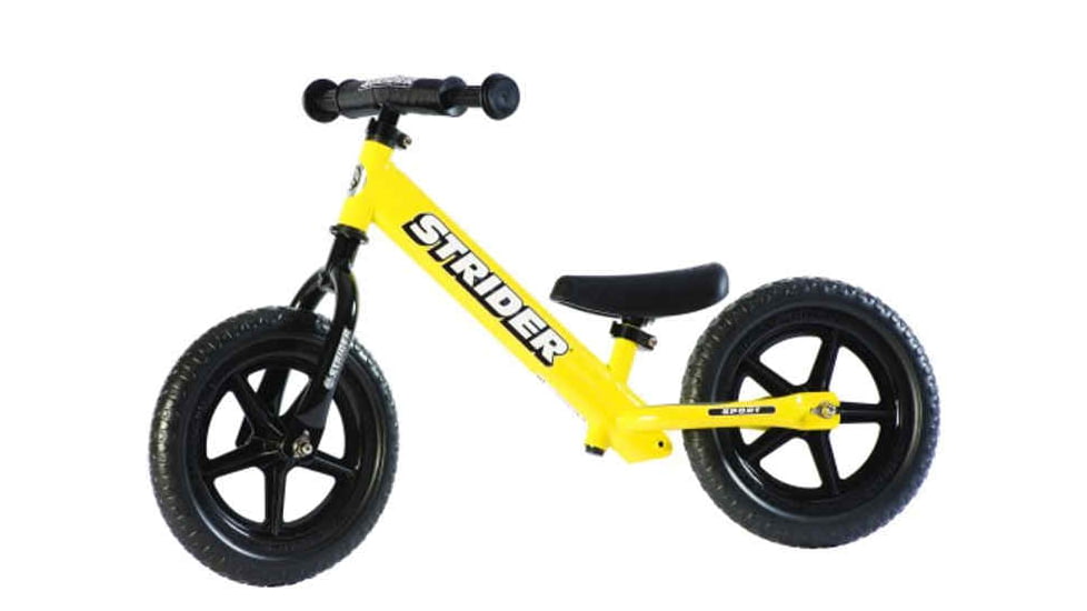Strider 12 Sport Balance Bike-Yellow