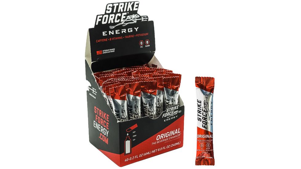 Strike Force Energy Beverage Enhancer, 40 ct Box, Original Flavor BOX-0040