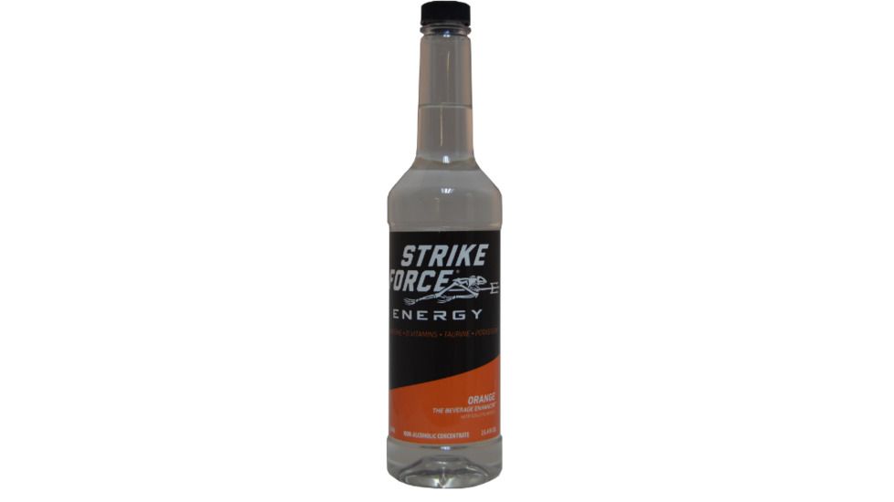 Strike Force Energy EZ-Pump Bottle, 750ml, Orange Flavor SFE-750-OR