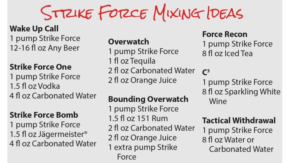 Strike Force Energy EZ-Pump Bottle, 750ml, Original Flavor SFE-750-B