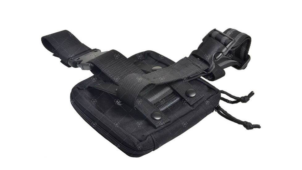 Strike Industries Ricci Compact Leg Medical Pouch, Black, One Size, SI-RICCI-CMP-W-BK