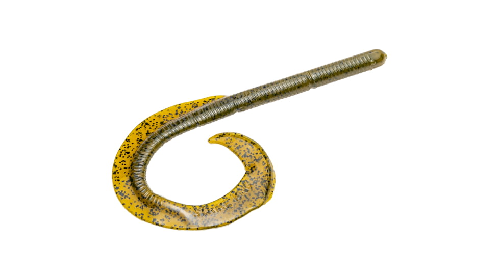 Strike King Rage Anaconda Fishing Lure, Soft Plastic Worm, Green Pumpkin, 10in, 6-Pack, RGANA10-46, RGANA10-46