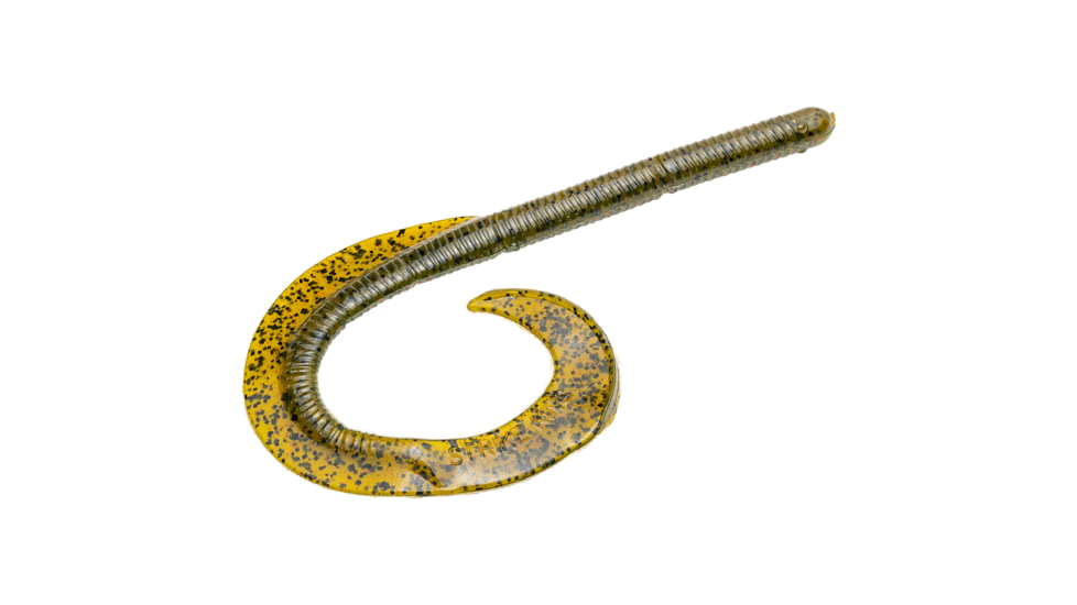 Strike King Rage Anaconda Fishing Lure, Soft Plastic Worm, Watermelon Seed w/ Red Flake, 10in, 6-Pack, RGANA10-18, RGANA10-18