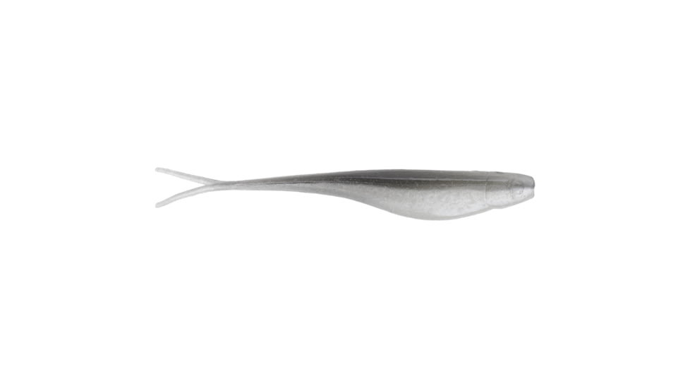 Strike King 3X Z-Too Soft Jerkbait, Soft Plastic Jerkbait Fishing Lure, Gray Glimmer Pearl Belly, 5in, 4-Pack, 3XZTOO-28, 3XZTOO-28