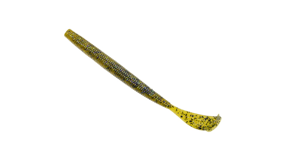 Strike King Rage Cut-R-Worm Fishing Lure, Soft Plastic Worm, Honey Candy, 6in, 7-Pack, RGCUT56-189, RGCUT56-189
