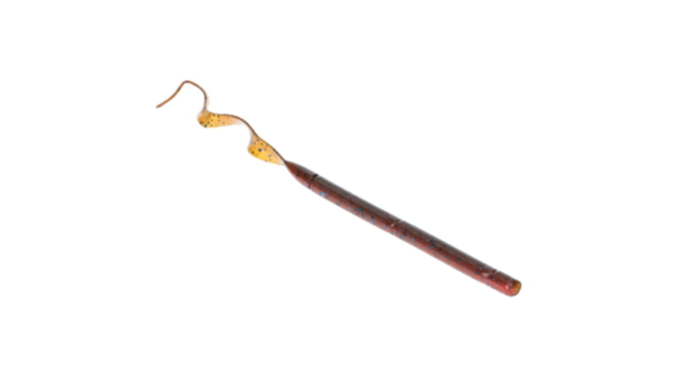 Strike King KVD Perfect Plastics Zeus Worm, Soft Plastic Worm Fishing Lure, Plum Crazy Craw, 9 1/2in, 7-Pack, PPPW95-674, PPPW95-674