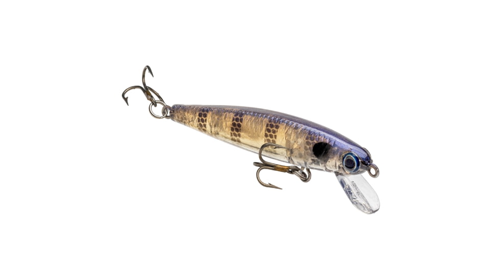 Strike King Bitsy Jerkbait Fishing Lure, Slow Sinking Minnow Profile Hard Bait, 1/8oz, SZ 10 Treble Hooks, Bluegill, HCJB-234