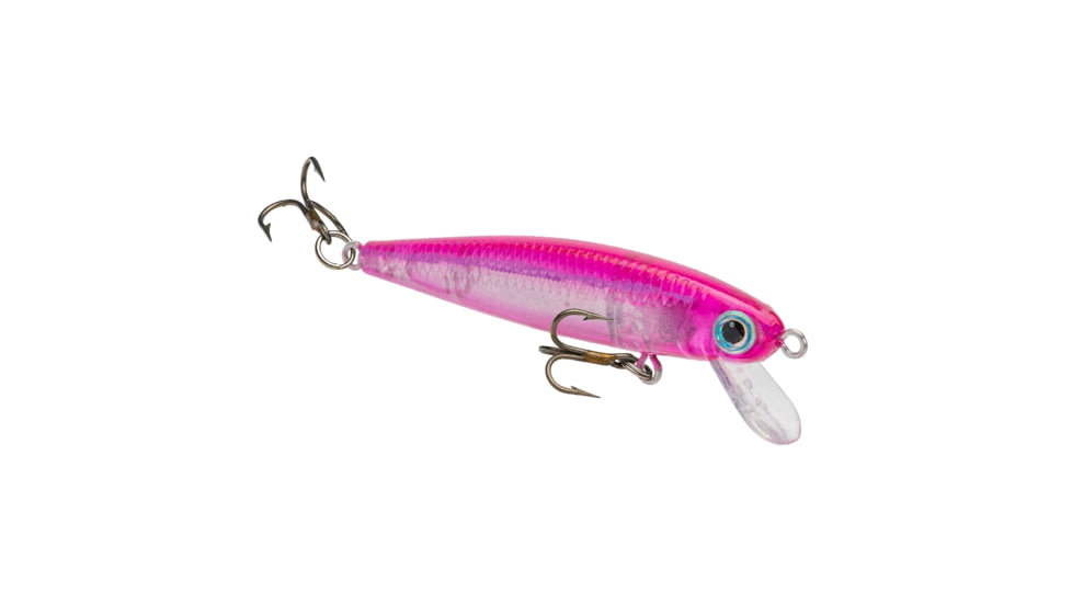 Strike King Bitsy Jerkbait Fishing Lure, Slow Sinking Minnow Profile Hard Bait, 1/8oz, SZ 10 Treble Hooks, Pro Morning Dawn, HCJB-297