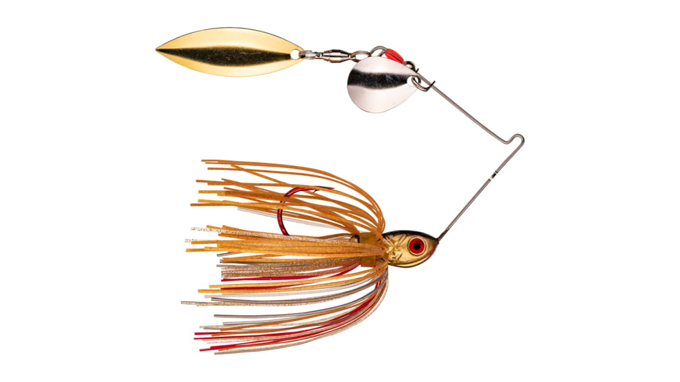 Strike King Bleeding Bait Spinnerbait Fishing Lure, Bleeding Gold Shiner, 3/16oz, BB316CW-315SG, BB316CW-315SG