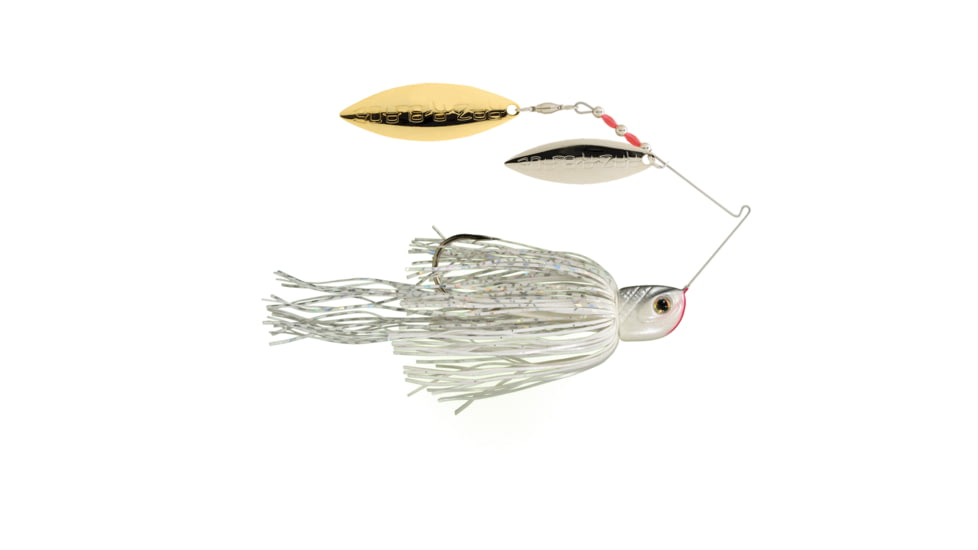 Strike King Bottom Dweller Spinnerbait, White, 3/8 oz, DWEL138-204GS
