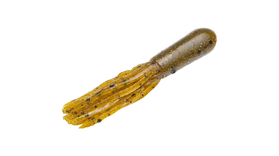 Strike King Coffee Fat Tube Fishing Lure, Soft Plastic Tube, Green Pumpkin, 2 3/4in, 9-Pack, CT2.75-46, CT2.75-46