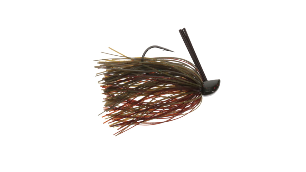 Strike King Compact Tungsten Jig Fishing Lure, Casting Jig, Green Pumpkin Craw, 1/2oz, CTCJ12-46B, CTCJ12-46B