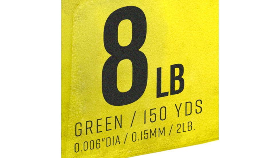 Strike King Contra Braid Fishing Line, 8lb Test, 150-Yards, Green, LPB150-8G