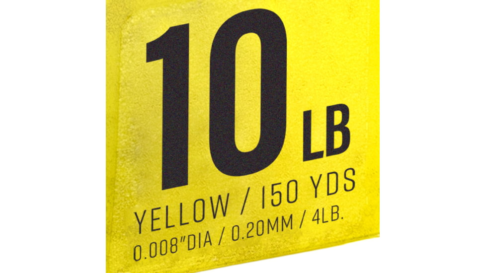 Strike King Contra Braid Fishing Line, 10lb Test, 150-Yards, Hi-Vis Yellow, LPB150-10Y