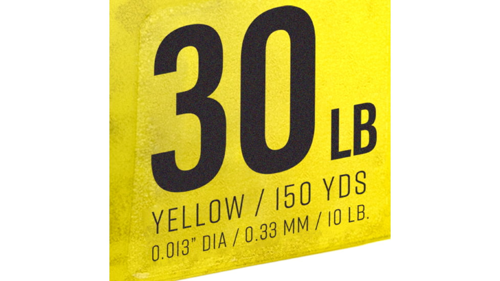 Strike King Contra Braid Fishing Line, 30lb Test, 150-Yards, Hi-Vis Yellow, LPB150-30Y