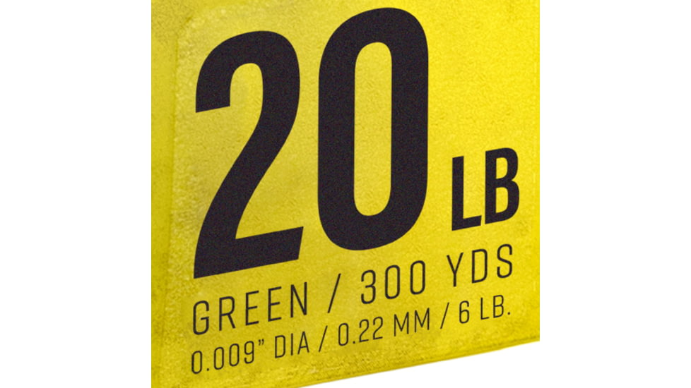 Strike King Contra Braid Fishing Line, 20lb Test, 300-Yards, Green, LPB300-20G