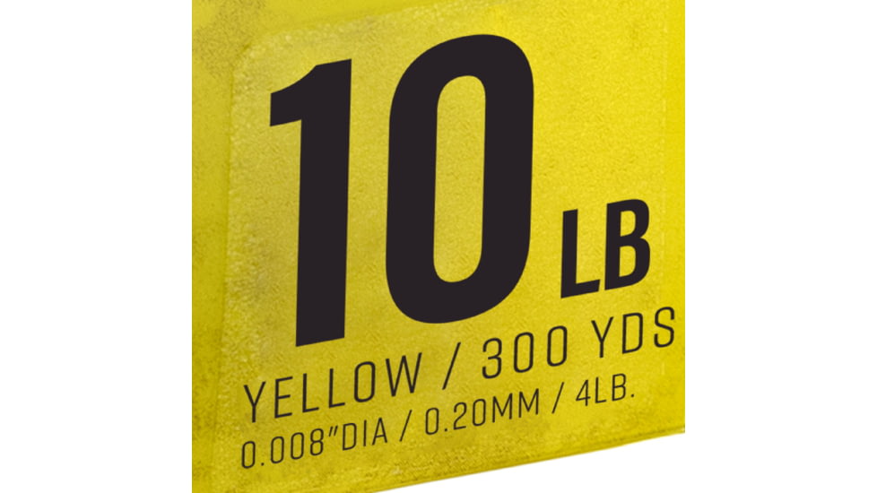 Strike King Contra Braid Fishing Line, 10lb Test, 300-Yards, Hi-Vis Yellow, LPB300-10Y