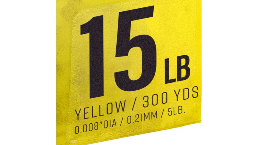 Strike King Contra Braid Fishing Line, 15lb Test, 300-Yards, Hi-Vis Yellow, LPB300-15Y