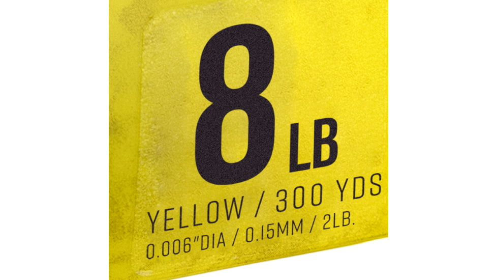 Strike King Contra Braid Fishing Line, 8lb Test, 300-Yards, Hi-Vis Yellow, LPB300-8Y