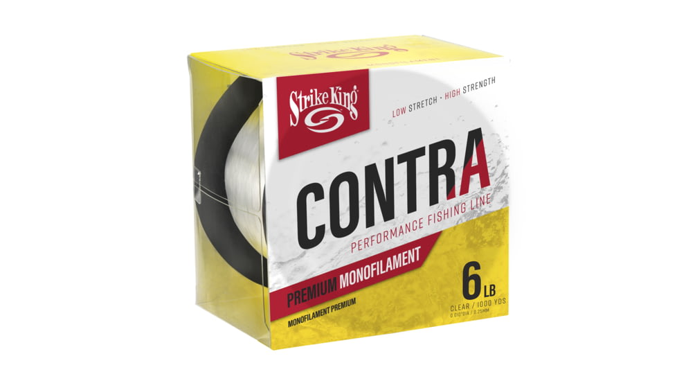 Strike King Contra Monofilament 1000 yd Line, Clear, 6lb, LPM1000-6C