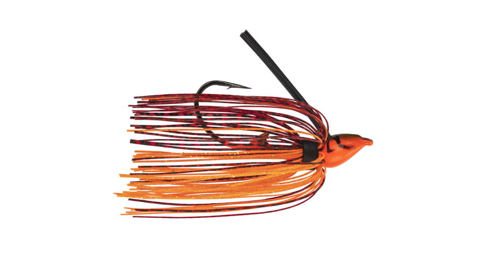 Strike King Denny Brauer Baby Structure Jig, Casting Jig Fishing Lure, Fire Craw, 3/8oz, DBBSTJ38-900, DBBSTJ38-900
