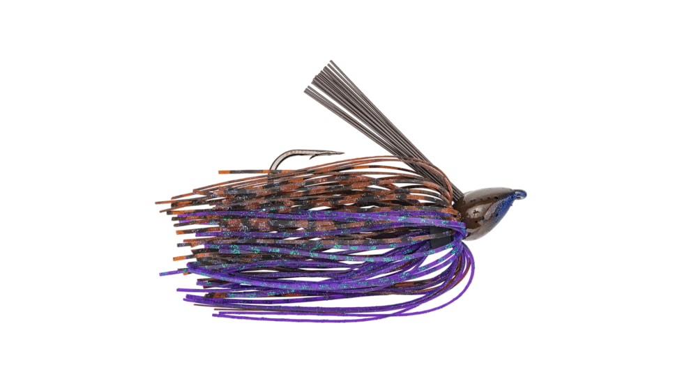 Strike King Denny Brauer Baby Structure Jig, Casting Jig Fishing Lure, Peanut Butter Bug, 1/4oz, DBBSTJ14-233, DBBSTJ14-233