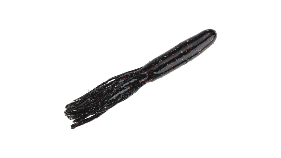 Strike King Denny Brauer Flip-N-Tube Fishing Lure, Soft Plastic Tube, Black Neon, 4 1/2in, 8-Pack, FLPT4.5-38, FLPT4.5-38