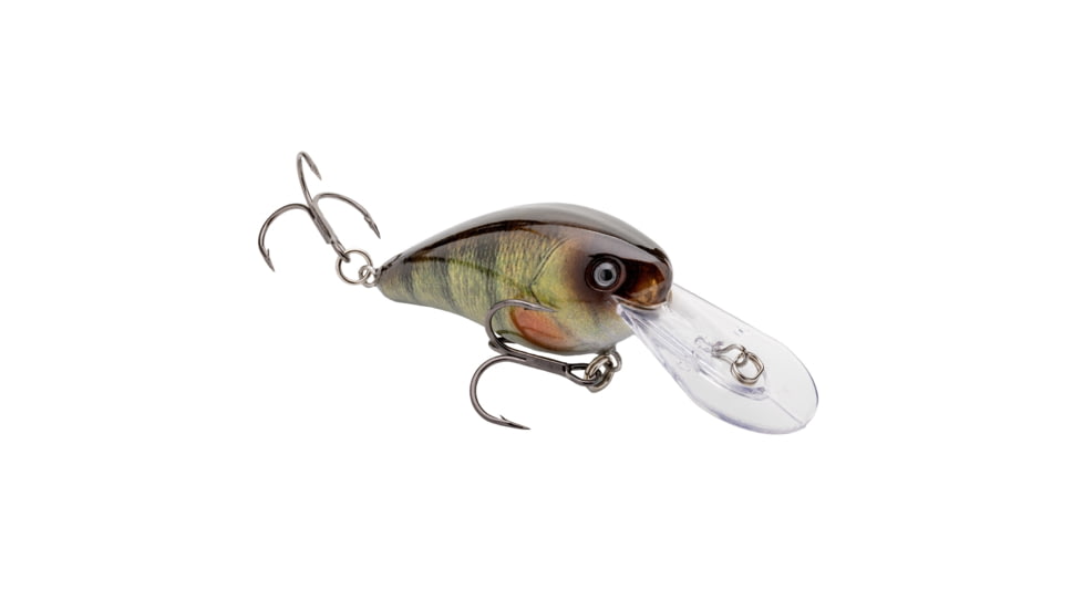 Strike King Gravel Dawg 8 Fishing Lure, Medium-Diving Crankbait, Wide Wobbling, 8ft Diving Depth, 1/2oz, SZ 4 Short Shank Treble Hooks, Yellow Perch, HCGDAWG8-680