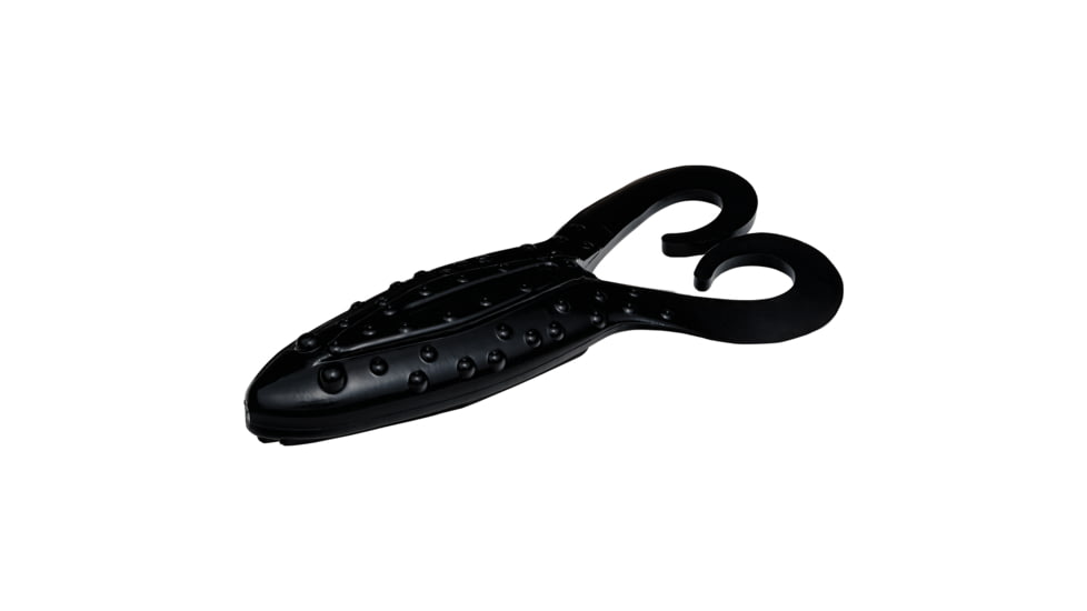 Strike King KVD Gurgle Toad Fishing Lure, Soft Plastic Toad, Black, 3 3/4in, 5-Pack, GT-210, GT-210