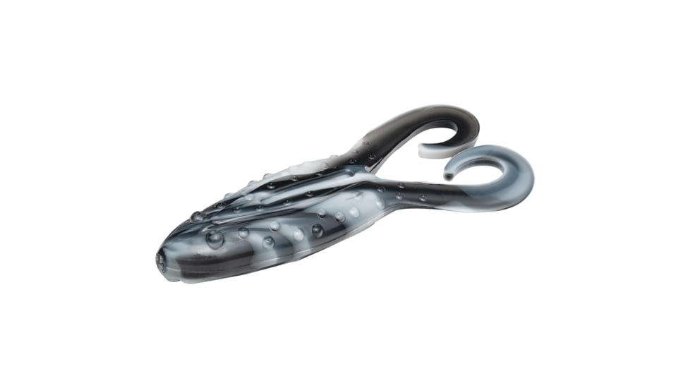 Strike King KVD Gurgle Toad Fishing Lure, Soft Plastic Toad, Black White Swirl, 3 3/4in, 5-Pack, GT-721, GT-721
