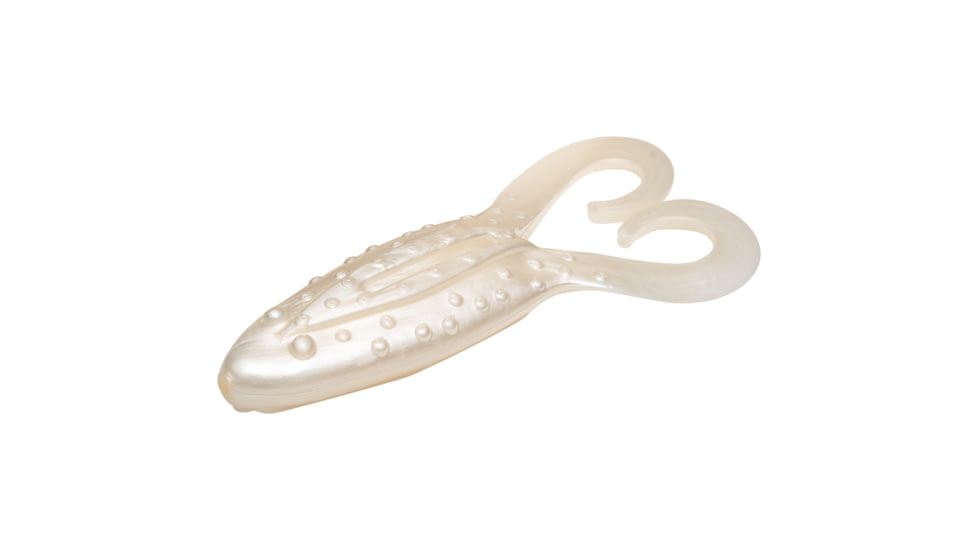 Strike King KVD Gurgle Toad Fishing Lure, Soft Plastic Toad, Pearl, 3 3/4in, 5-Pack, GT-84, GT-84