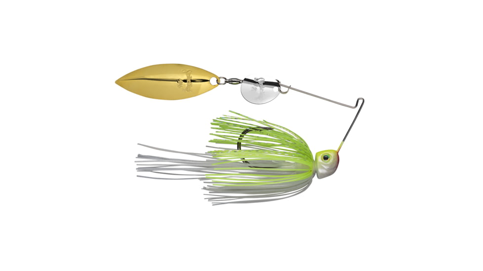 Strike King Hack Attack Heavy Cover 1/2oz Spinnerbait, Chartreuse/White, HAHC12CW-203SG