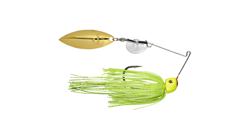 Strike King Hack Attack Heavy Cover 1/2oz Spinnerbait, Super Chartreuse, HAHC12CW-201SG