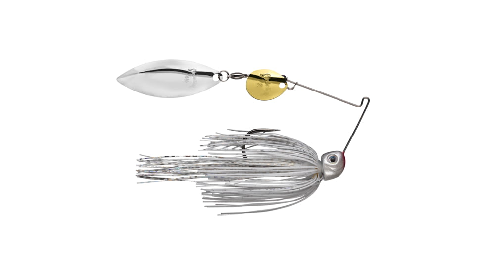 Strike King Hack Attack Heavy Cover 1/2oz Spinnerbait, Super White, HAHC12CW-204GS