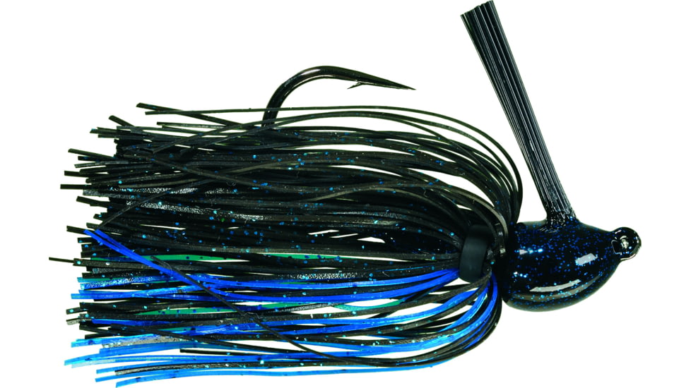 Strike King Hack Attack Heavy Cover Jig, 1 1/4 oz, Black Blue,1pk, HAHCJ114-2