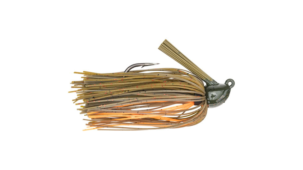 Strike King Hack Attack Jig Fishing Lure, Flipping Jig, Bama Craw, 3/8oz, HAHCJ38-101, HAHCJ38-101