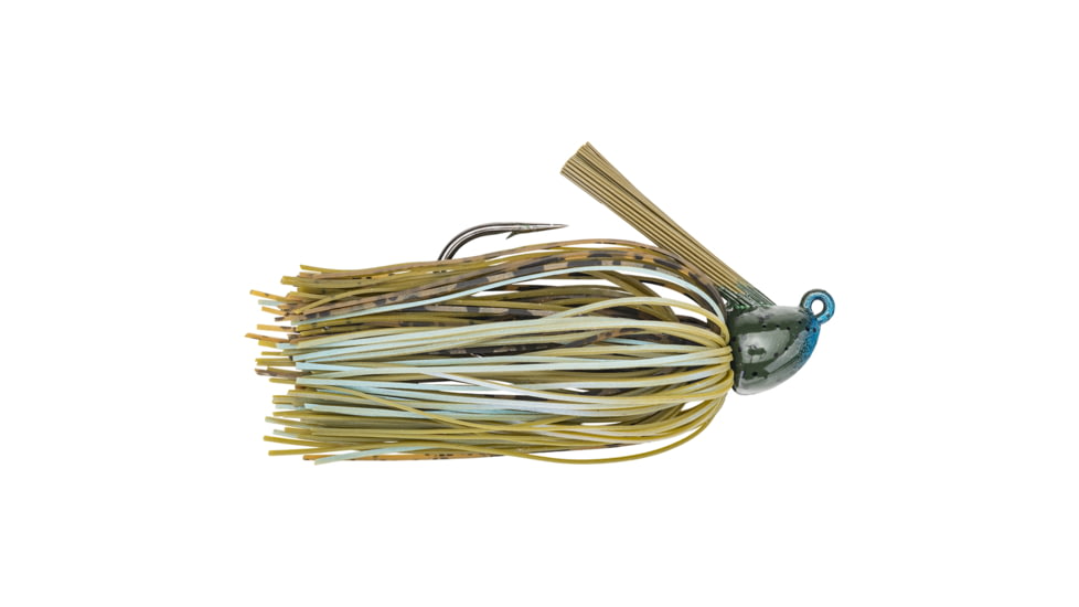 Strike King Hack Attack Jig Fishing Lure, Flipping Jig, Blue Craw, 3/8oz, HAHCJ38-108, HAHCJ38-108