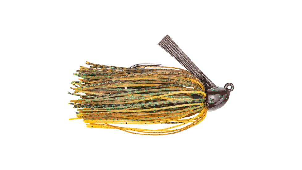Strike King Hack Attack Jig Fishing Lure, Flipping Jig, Gator Craw, 3/8oz, HAHCJ38-132, HAHCJ38-132
