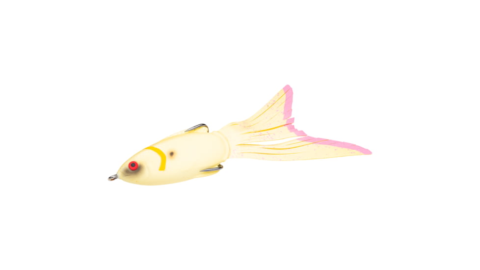 Strike King Hack Attack Pad Perch Fishing Lure, Hollow Body Topwater, Bone, 6in, 1/2oz, HAPP-665, HAPP-665