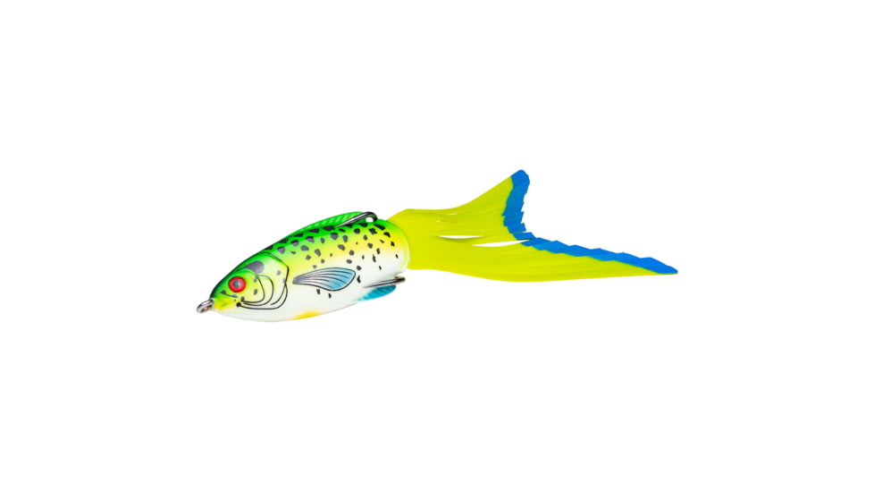 Strike King Hack Attack Pad Perch Fishing Lure, Hollow Body Topwater, Leopard Perch, 6in, 1/2oz, HAPP-155, HAPP-155
