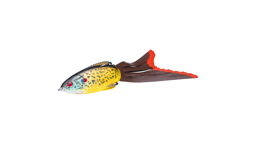 Strike King Hack Attack Pad Perch Bait, Natural Gold, 6in / 1/2oz, HAPP-282