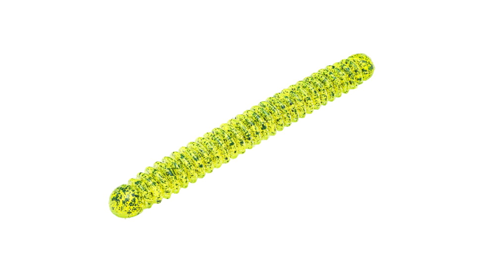 Strike King KVD 4.5in Supa Fry Opt, Chartreuse Pepper, 4.5in, KVDSF4.5-52
