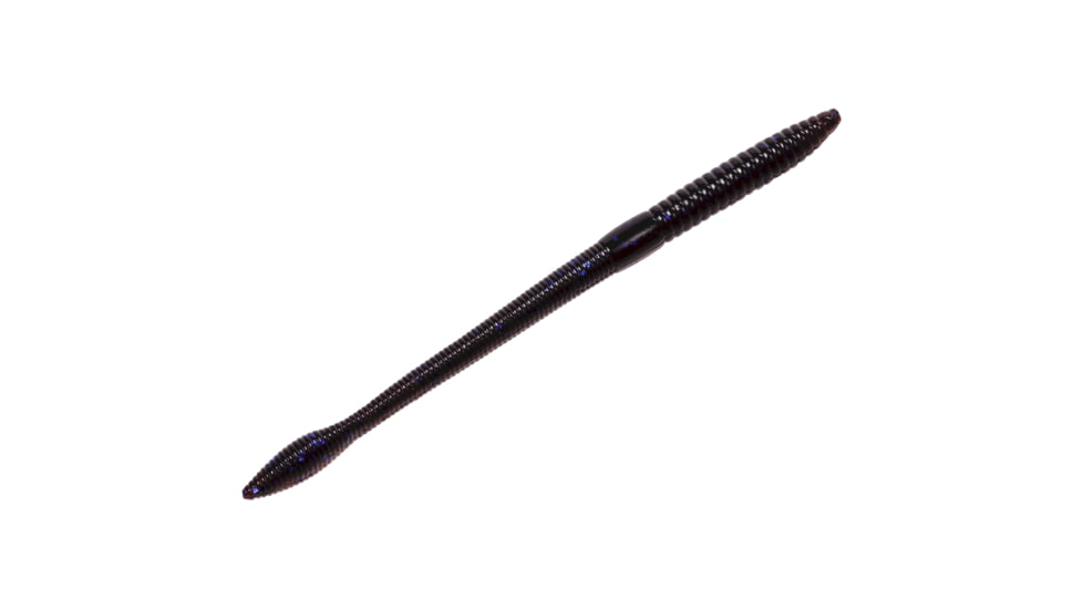 Strike King KVD Perfect Plastics Finesse Worm, Soft Plastic Worm Fishing Lure, Blue Fleck, 5in, 15-Pack, FIN5-125, FIN5-125