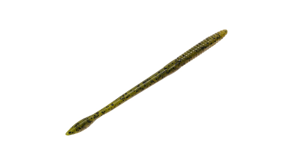 Strike King KVD Perfect Plastics Finesse Worm, Soft Plastic Worm Fishing Lure, Dirt, 5in, 15-Pack, FIN5-103, FIN5-103