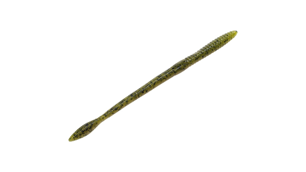 Strike King KVD Perfect Plastics Finesse Worm, Soft Plastic Worm Fishing Lure, Dirt, 6 1/2in, 12-Pack, FIN65-103, FIN65-103